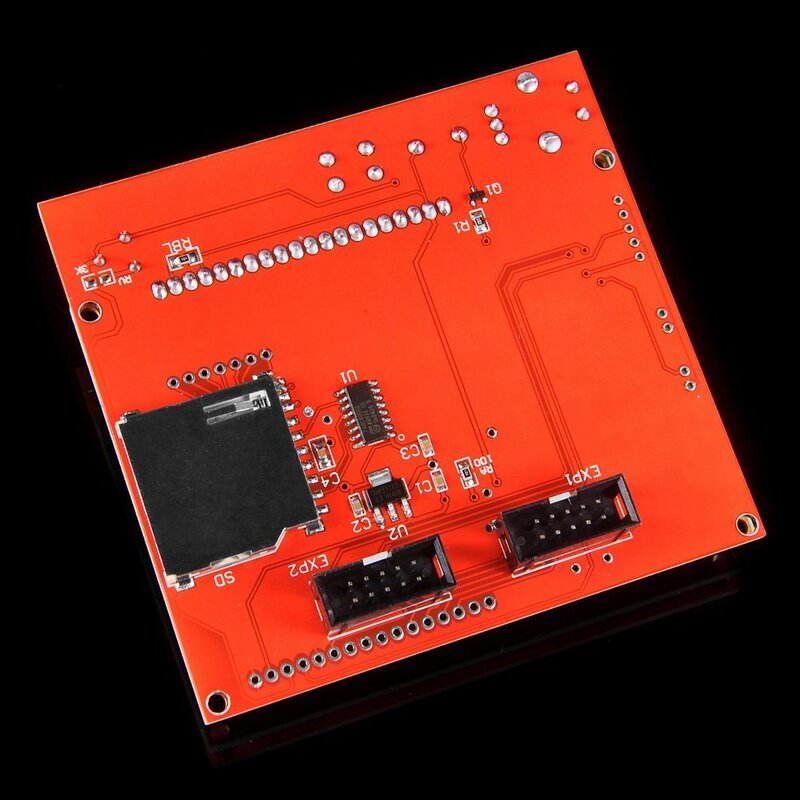 新しい12864 lcdランプスマート部品ramps 1.4コントローラ制御パネル液晶12864ディスプレイモニターマザーボードブルーボードスクリーンモジュール