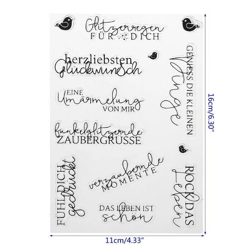 Alphabet DIY Silicone Clear Stamp Cling Seal Scrapbook Embossing Album Decor New 10166