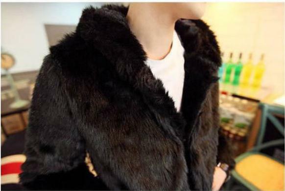 Homens com capuz crânio com capuz jaquetas casuais tamanho grande imitação de pele de coelho casacos impressão preto falso casacos de pele s/4xl k1127