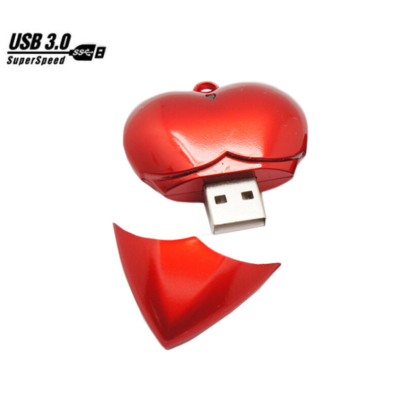 Amor coração usb flash drive USB 3.0 pendrive 8 GB GB GB 64 32 16 GB memory stick mini computador dom pen drive usb stick