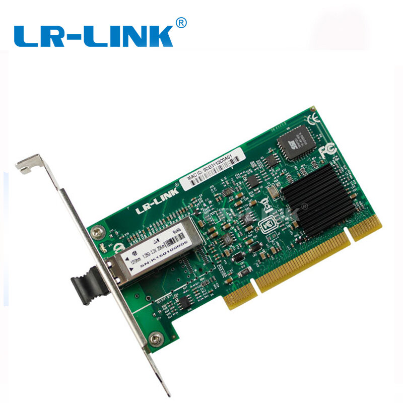Adaptador ethernet de fibra óptica LR-LINK 7020pf-st pci card 100mb, controlador de placa de rede para pc de desktop