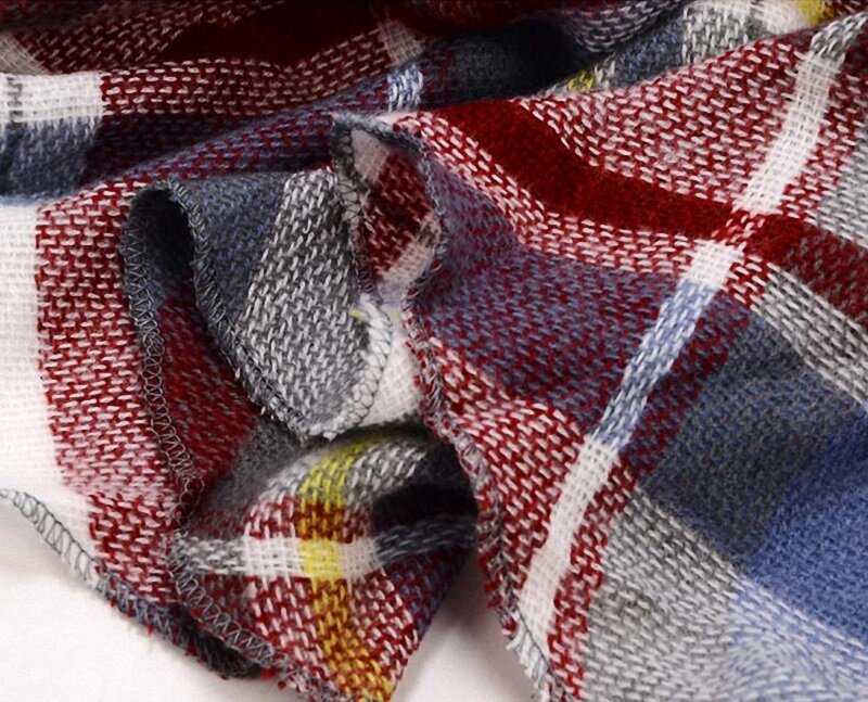 Winter Triangle Scarf For Women Brand Designer Shawl Cashmere Plaid Scarves Blanket Wholesale Dropshipping S027-style 11
