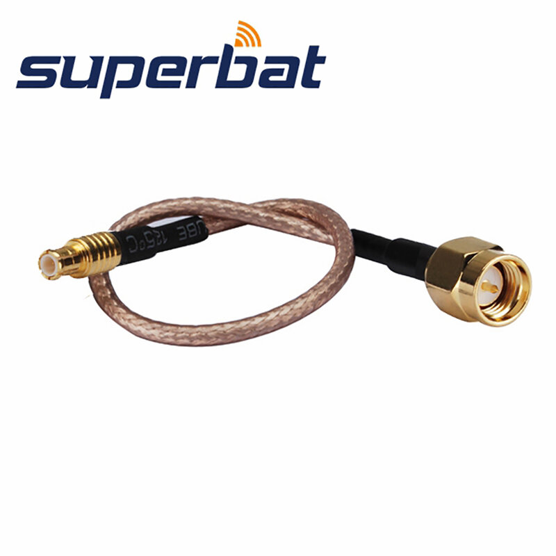 Superbat MCX Straight Plug to SMA Straight Male Cable RG316 20cm for Wireless
