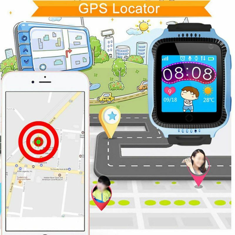 الأطفال الذكية كاميرا مراقبة الإضاءة مسة شاشة SOS دعوة GPS تتبع مكتشف الموقع الاطفال ساعة ذكية للطفل