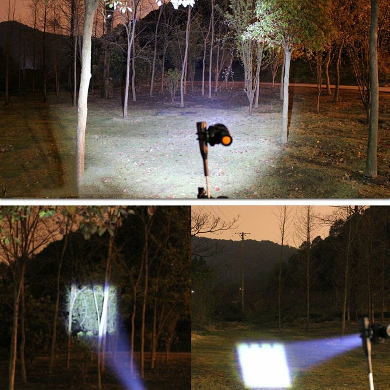 DONWEI – lampe de poche LED Rechargeable haute puissance, 6000lm, torche, 3 Modes, Portable, pour Camping en plein air