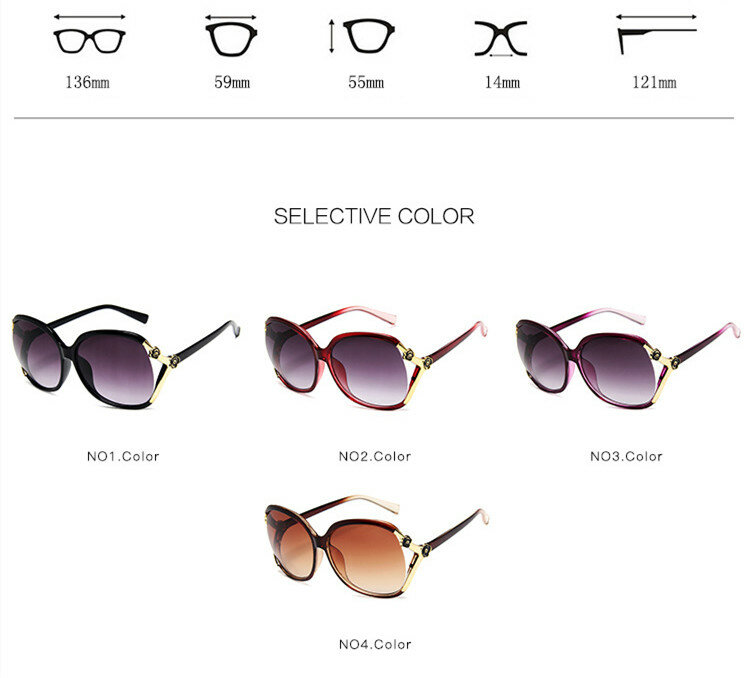 Luxus Goggle Gradienten Sonnenbrille Frauen Designer Floral Retro Shades Sonnenbrille Für Frauen Weibliche Dame Sonnenbrille