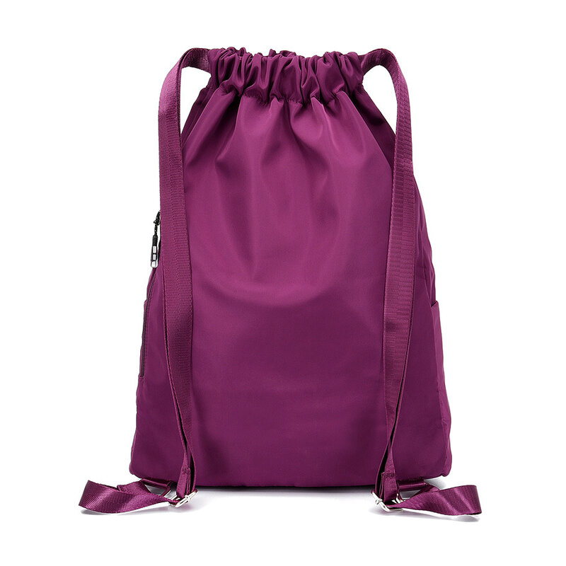 Bolsa de gimnasio impermeable para mujer, bolso deportivo de viaje con cordón, mochila para entrenamiento al aire libre, natación y Fitness
