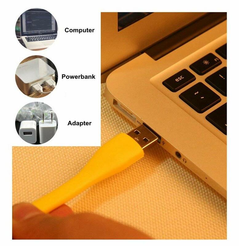 Pesan Lampu Mini USB Lampu LED 5V 1.2W Power Bank Lampu Baca Notebook LED Portable Lamp 9 Warna USB Lampu Malam (1 Pcs)