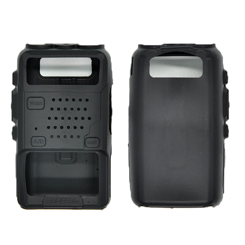 Baofeng capa de borracha para walkie talkie, capa de silicone para rádio cb