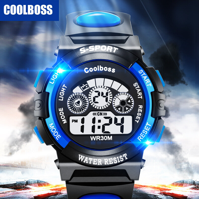 新しい高級ブランドシリコーンスポーツデジタル LED クォーツ時計男性ボーイファッションブレスレット腕時計時計レロジオ Masculino