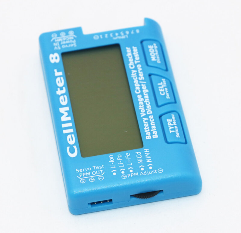 1 / 2/5個高品質rc CellMeter-8 1-8sバッテリー容量電圧チェッカーメーターリポリチウム経度ニッケル水素cellmeter 8卸売