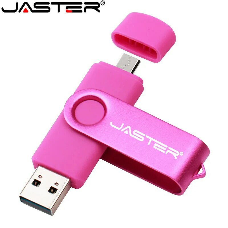 Jaster venda quente moda plástico rotatable otg armazenamento externo u disco 2.0 4gb 8gb 16 32gb 64gb vara de memória frete grátis