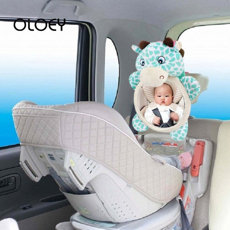 Oloey espelho de assento de carro espelho do bebê frente espelhos retrovisores do bebê assento de segurança ajustável espelho retrovisor do bebê encosto de cabeça montar acessórios do carro