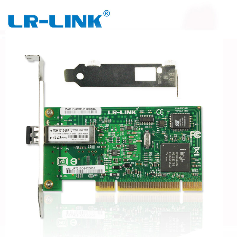 Carte réseau PCI 7020PF-ST, LR-LINK mo, Ethernet, Fiber optique Lan, adaptateur, contrôleur, Nic, pour ordinateur de bureau, 100