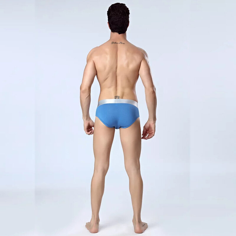 10 Pcs/lot Breathable Mesh Men's Underwear cotton Briefs Men Bamboo Fiber Mens Bodysuit Male Comfortable Solid Underpants