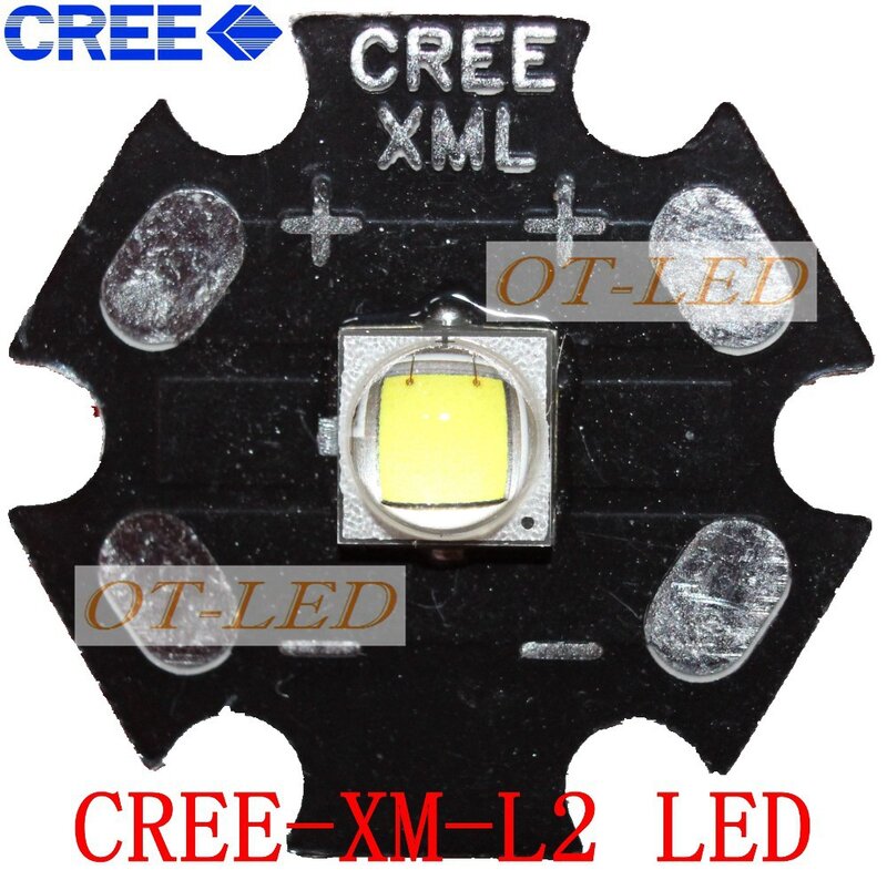 Led電球チップ,cree xpg2 xml2 xm-l t6 xbd XM-L2 / XP-E r3/XR-E q5/XP-G2 r5/XT-E r5,20mmベース,1個