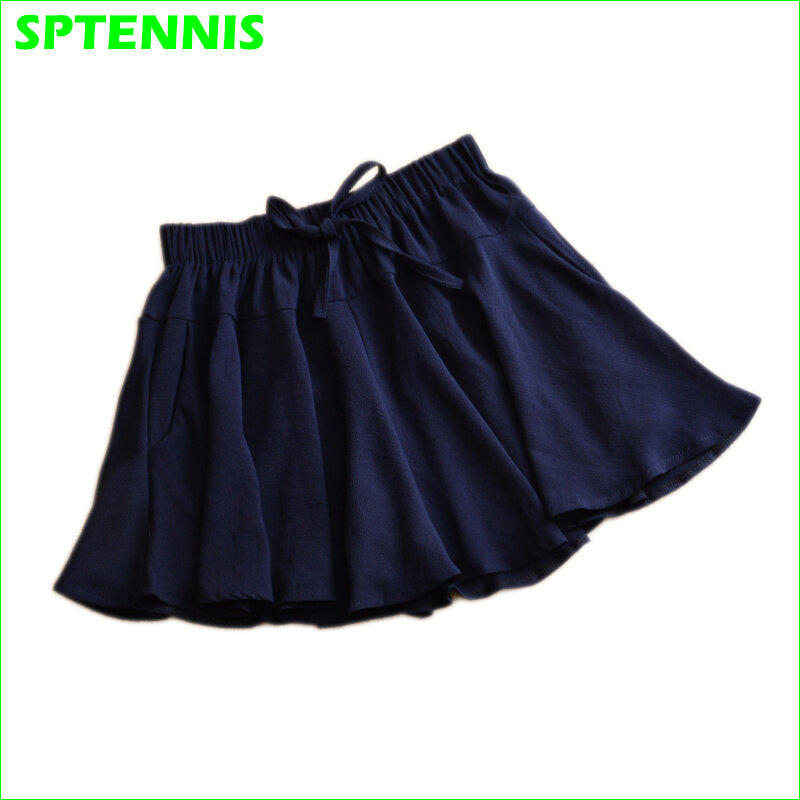 Elastyczny pas spodenki tenisowe dziewczyna szyfonowa Skorts Badminton Golf plisowana pełna spódnica kobiety lato