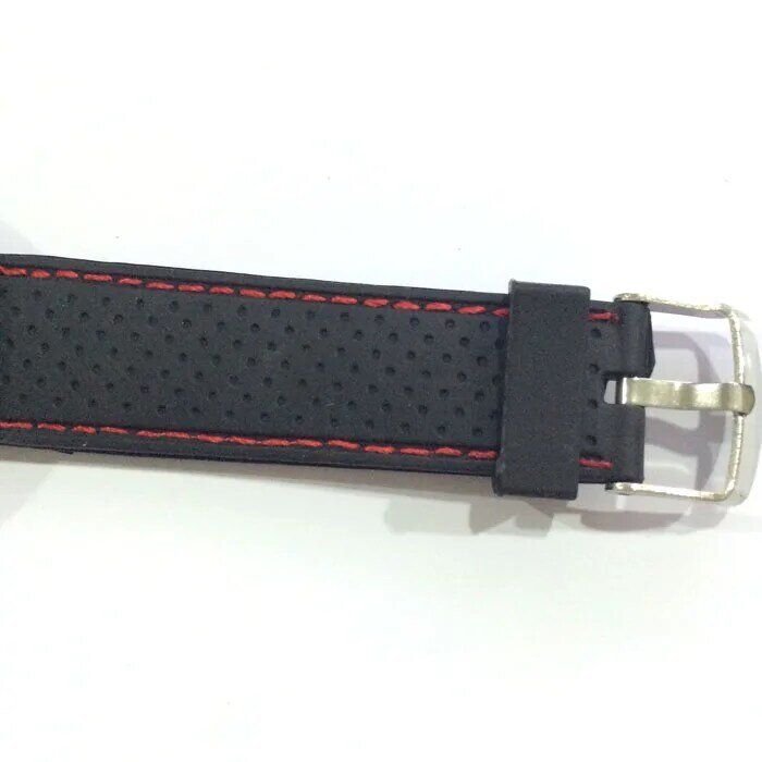 Męskie zegarki moda na co dzień gumowe ze stali nierdzewnej Sport fajne godziny kwarcowy Pin klamra gumowy na rękę analogowy zegarek czerwony zegarek