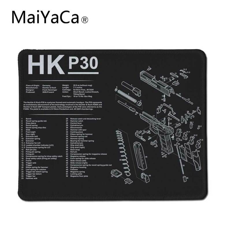 Maiyaca 2018新小型マウスパッド無地拡張290 × 250ミリメートル抗スリップ天然ゴムマットHK-P30パッドマウス