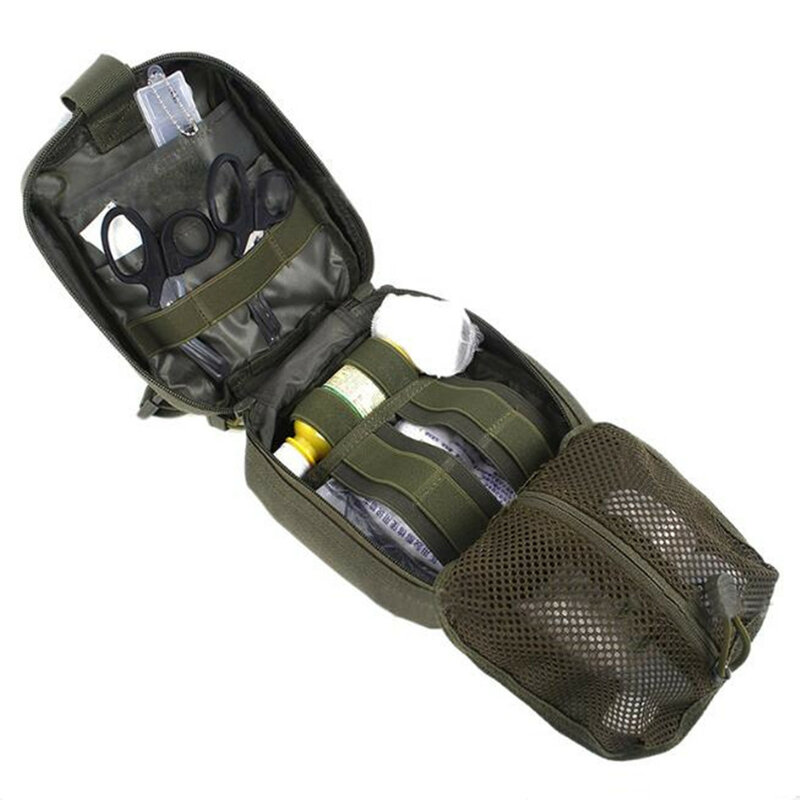 Empty Bag Tactical Medical First Aid Utility Pouch Emergency Bag For Vest & Belt Treatment Pack Outdoor Waterproof 900D Nylon