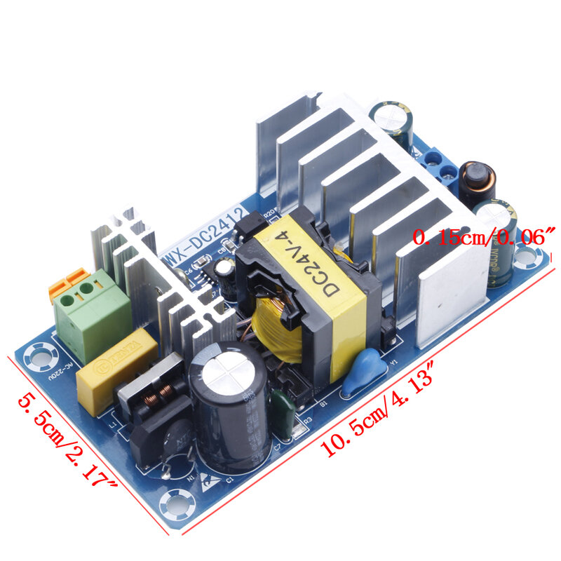 Módulo de fuente de alimentación AC 110v 220v a DC 24V 6A AC-DC, tablero de fuente de alimentación conmutada