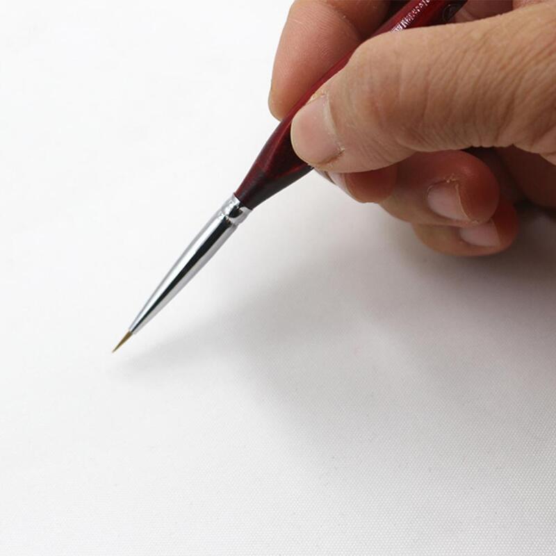 1pc Line Fine pennelli artistici professionali zibellino pennello acquerello in miniatura per disegnare guazzo pittura a olio pennello rifornimento d'arte