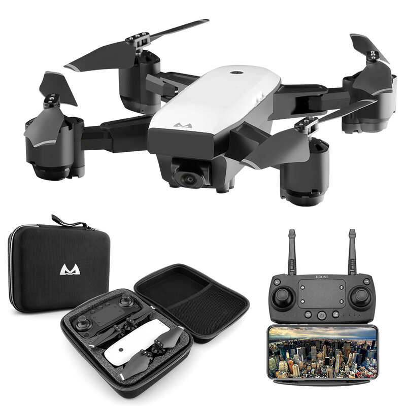 SMRC-Dron S20 con batería de 3,7 V, drone sin GPS ni GPS, 1800 V, 7,4 V, batería de 900 mAh, largo tiempo de acción, piezas de motor, hélices, marco protector