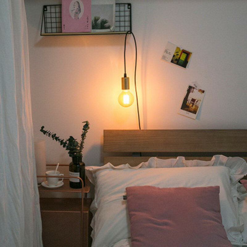 LED 레트로 에디슨 램프 전구 LED 걸이식 램프 침대 머리맡 조명, 북유럽 스타일 220V 침실 거실 조명 장식
