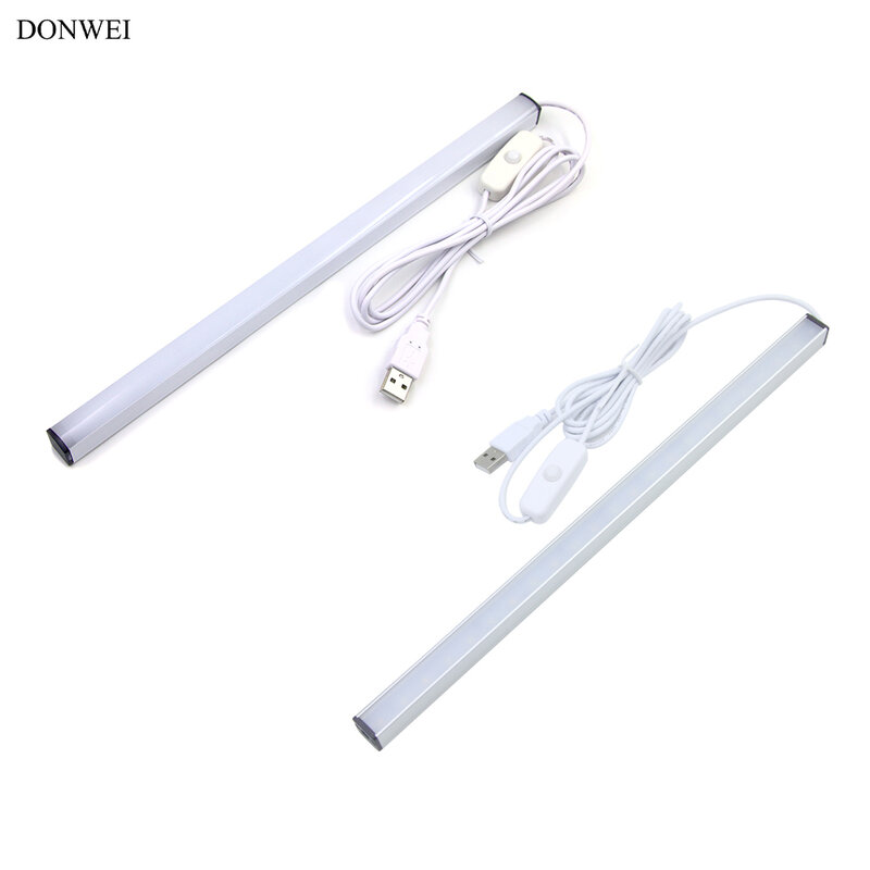 DONWEI USB Powered 5W 30cm Night Light LED Bar Cabinet Lights Portable Desk Bedside Kitchen Camping Lamp