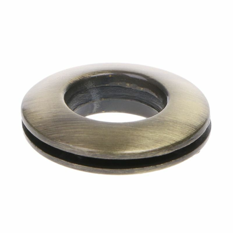 Aolida anel de metal com ilhó em forma redonda com parafuso para bolsa bolsa de ombro peças de acessório