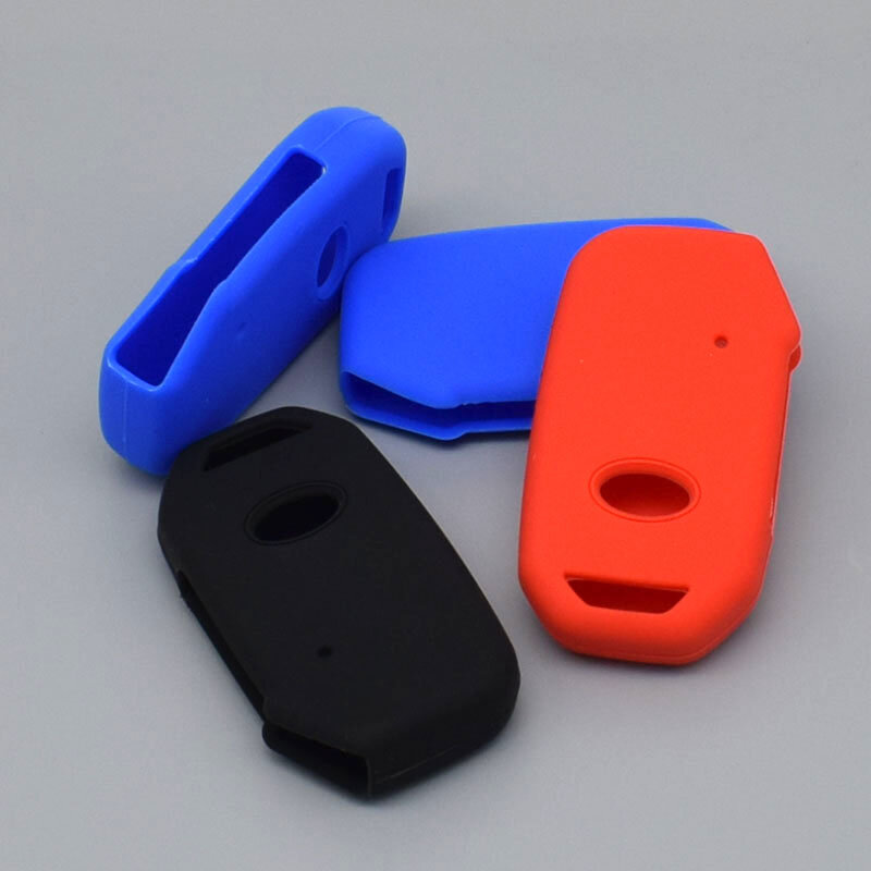 Rubber car key Styling fob for kia 2018 2019 sportage sorento cerato Stinger remote key silicone cover case set protect shell