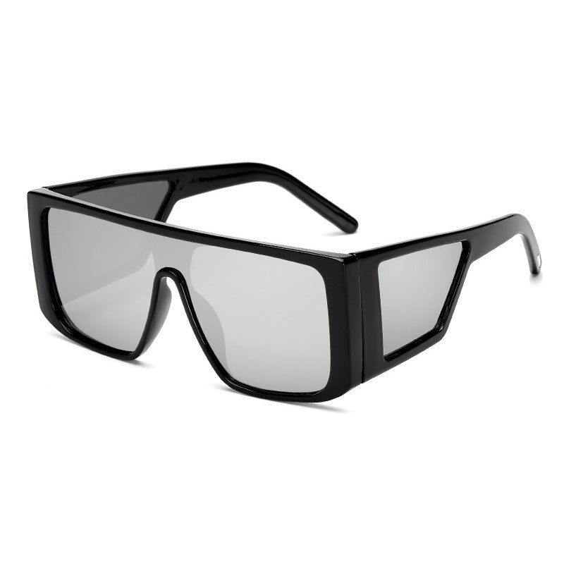 Óculos de sol grande, óculos quadrados com proteção uv400