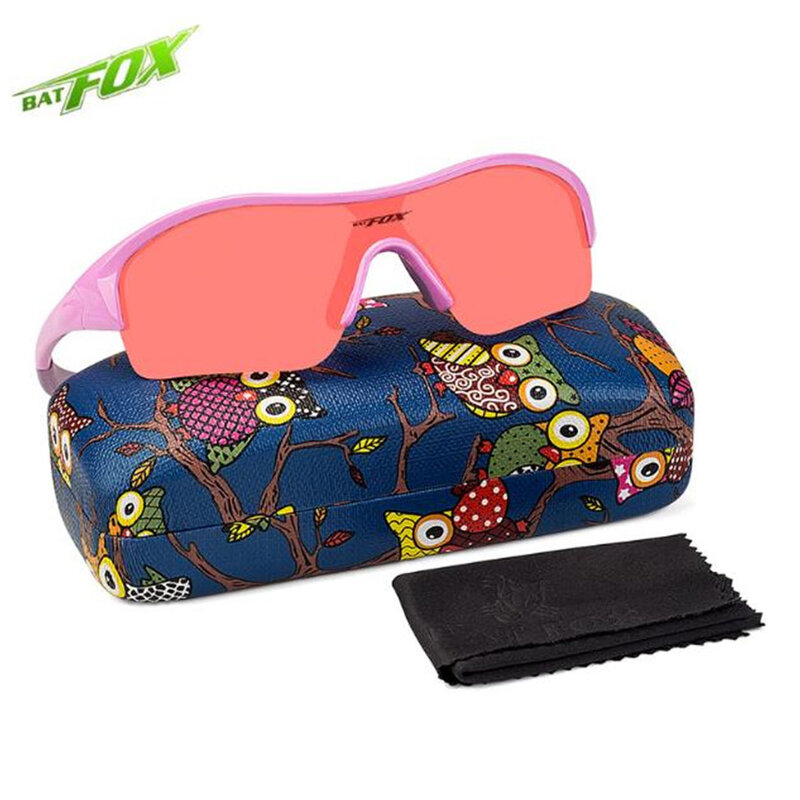 BATFOX – lunettes de soleil pour enfants, Cool, lunettes de Sport pour garçons et filles avec cadeaux, lunettes de soleil pour enfants et jeunes, Super confortables, de sécurité