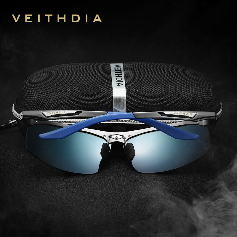 Veithdia-メンズ偏光アルミニウムサングラス,uv400偏光レンズ,ミラー,アウトドアスポーツ,6562アクセサリー