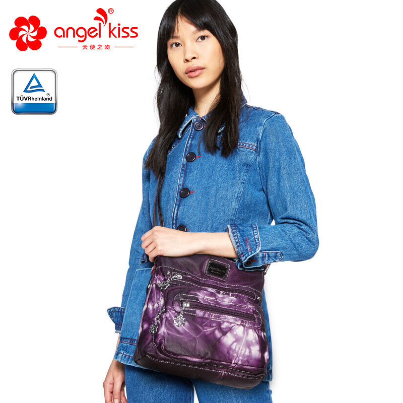 Design original macio couro pu bolsos múltiplos bolsos bolsas transversais para mulheres estilo europeu 2019 bolsa mensageiro com aba vintage