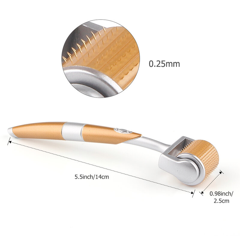 Grau de titânio micro agulha rolo mestre micro agulha sistema pele anti-envelhecimento derma rolo beleza ferramenta j35