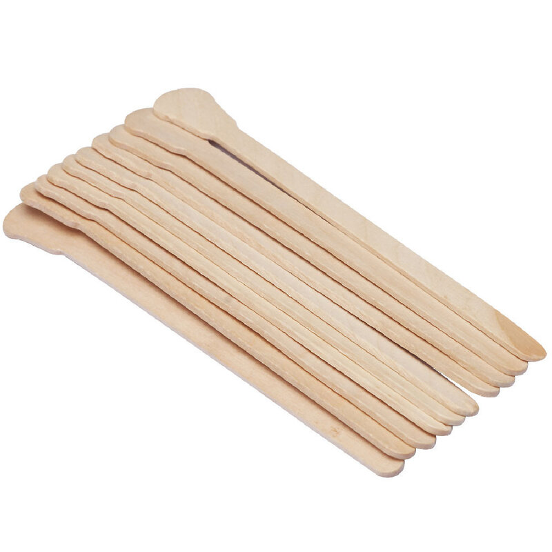 50PCS/10PCS Waxing Wachs Holz Einweg Bambus Sticks Spachtel Zungenspatel Kit Schönheit Werkzeug Haar Entfernung Creme enthaarung