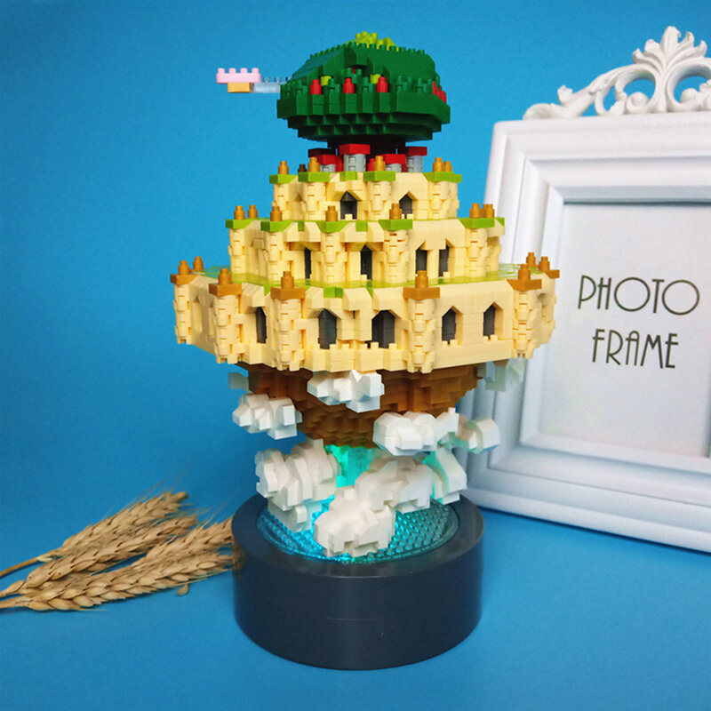 مدينة السماء قلعة الأميرة لعبة كتل صغيرة 3000 قطعة نموذج قلعة مضحك بنة الطوب DIY بها بنفسك التعليمية هدية عيد ميلاد