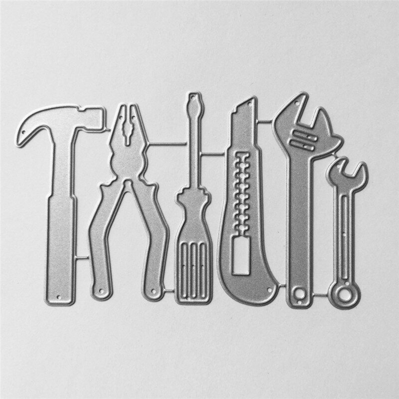 Grite Hamer Tang Tool Metal Stansmessen Stencils DIY Scrapbook Fotoalbum Papier Kaart Decoratieve Craft Embossing Die Cuts