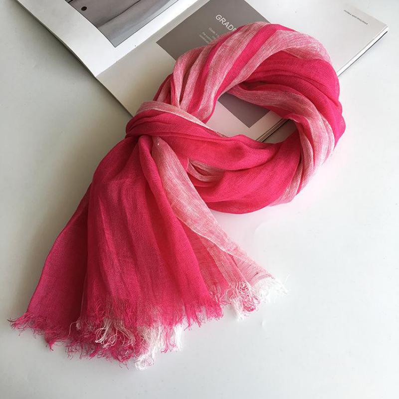Шарф унисекс, однотонный длинный шарф из хлопка и льна на весну, лето, осень, зиму, женские шарфы, шаль, модный мужской шарф