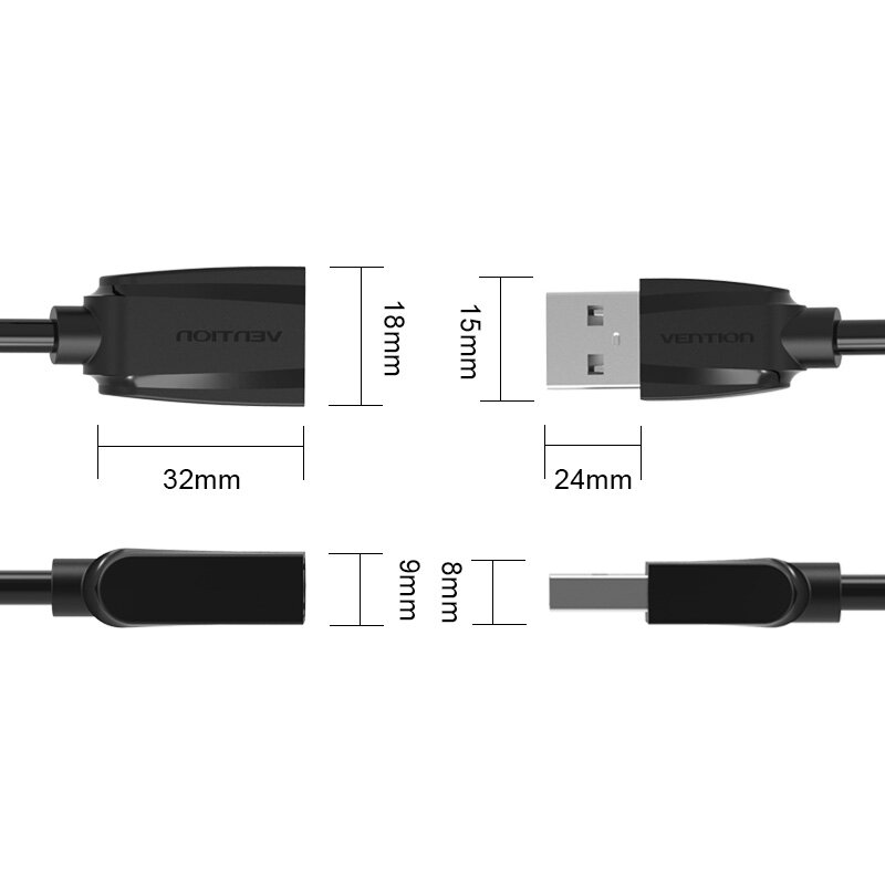 ベント-usb3.0延長ケーブル2.0,pcキーボード,カメラ,マウス用のオス-メスusbデータケーブル