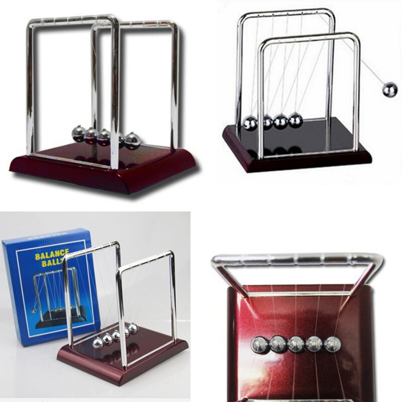 Newton Teaching Science Desk toys Cradle Steel Balance Ball Physic School Educational Supplies home decoration accessories AB