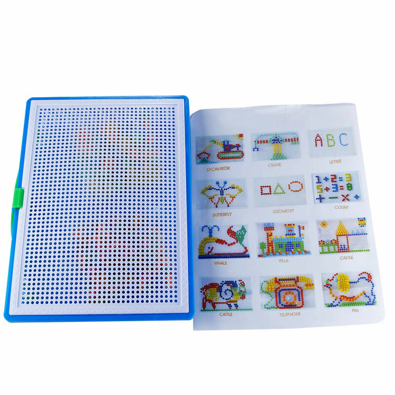 ألغاز الفسيفساء التعليمية للأطفال ، 296 قطعة ، مجموعة أظافر الفطر ثلاثية الأبعاد ، لعبة تعليمية للأطفال ، DIY