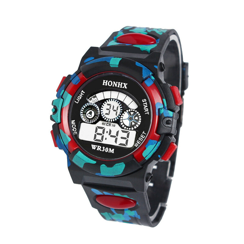 Reloj Digital para niños y niñas, pulsera electrónica deportiva de Goma, con fecha LED, para exteriores