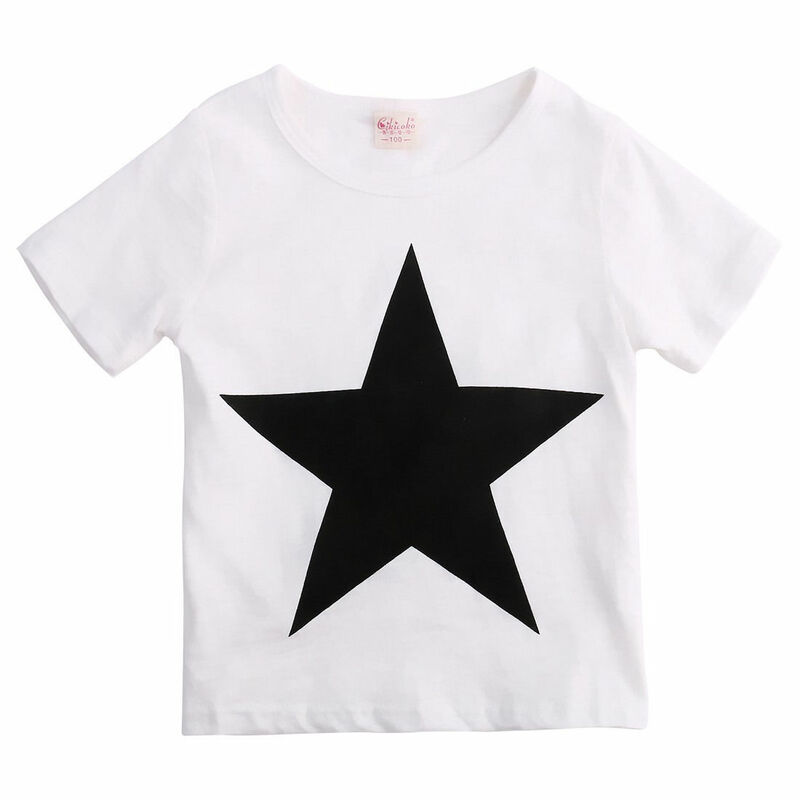 Toddler Kids Baby Boys Clothes Star T-shirt Tops Harem Pants 2pcs Outfits Clothing Set 2-7Y