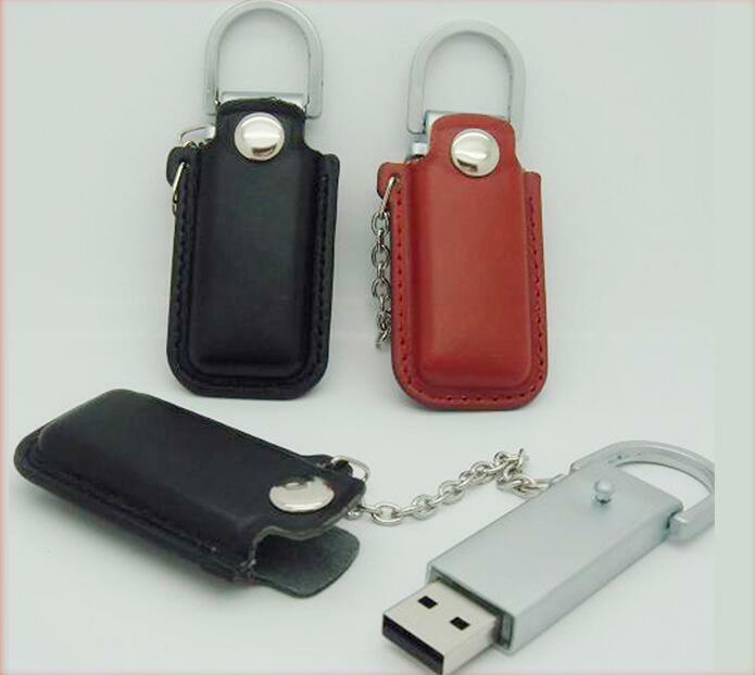 Clé USB 2.0 en cuir, support à mémoire de 16GB 32gb 64gb 128gb 256gb, lecteur flash, carte de stockage, frais de port offerts