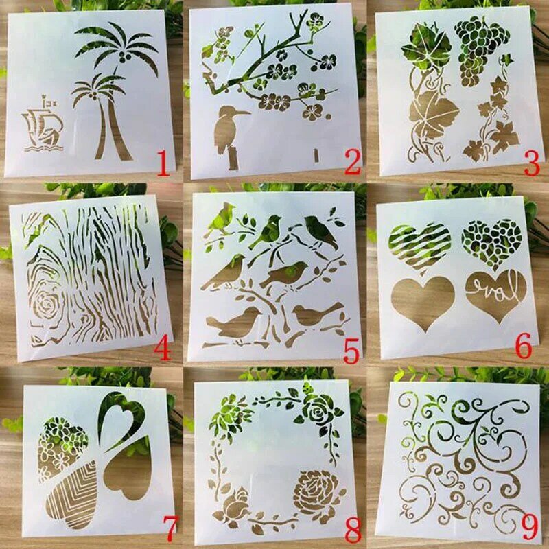 DIY Reusable Wreath Stencil For Wall Painting Template Scrapbooking Diary Stamp Accessories Coloring Embossing Paper Card Flower