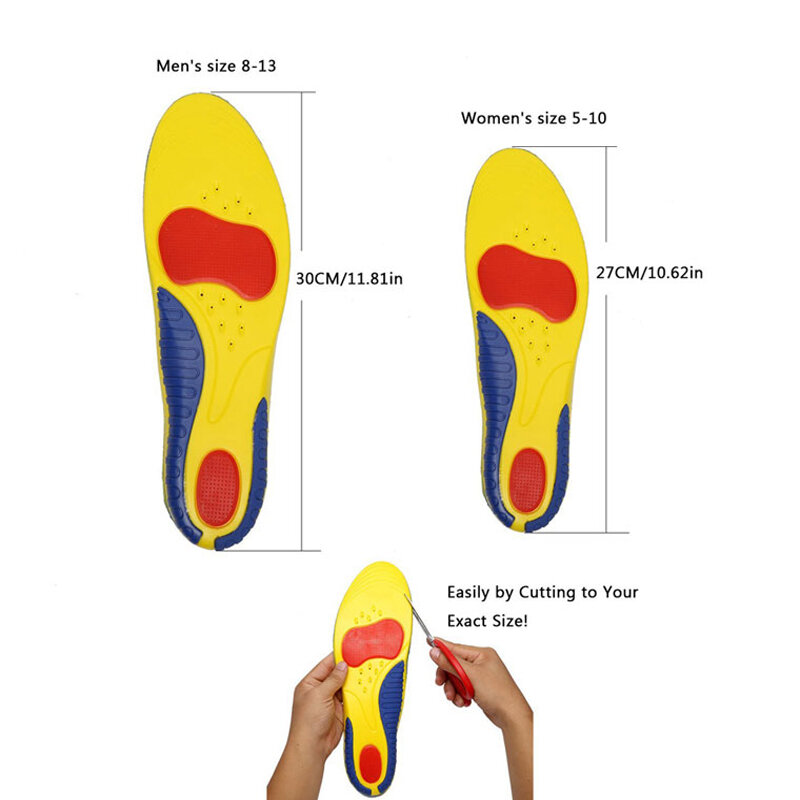 Sol Sepatu Memijat Sepatu Sisipan Orthotic Sol Kaki Perawatan untuk Plantar Fasciitis Bernapas Sol untuk Pria/Wanita