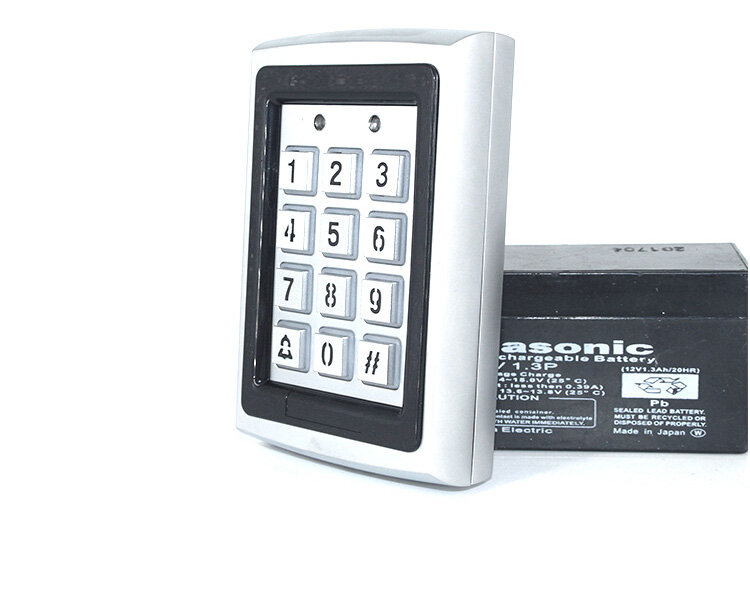Metal Rfid Access Control Keypad With 1000 Users+ 10 Key Fobs For RFID Door Access Control System