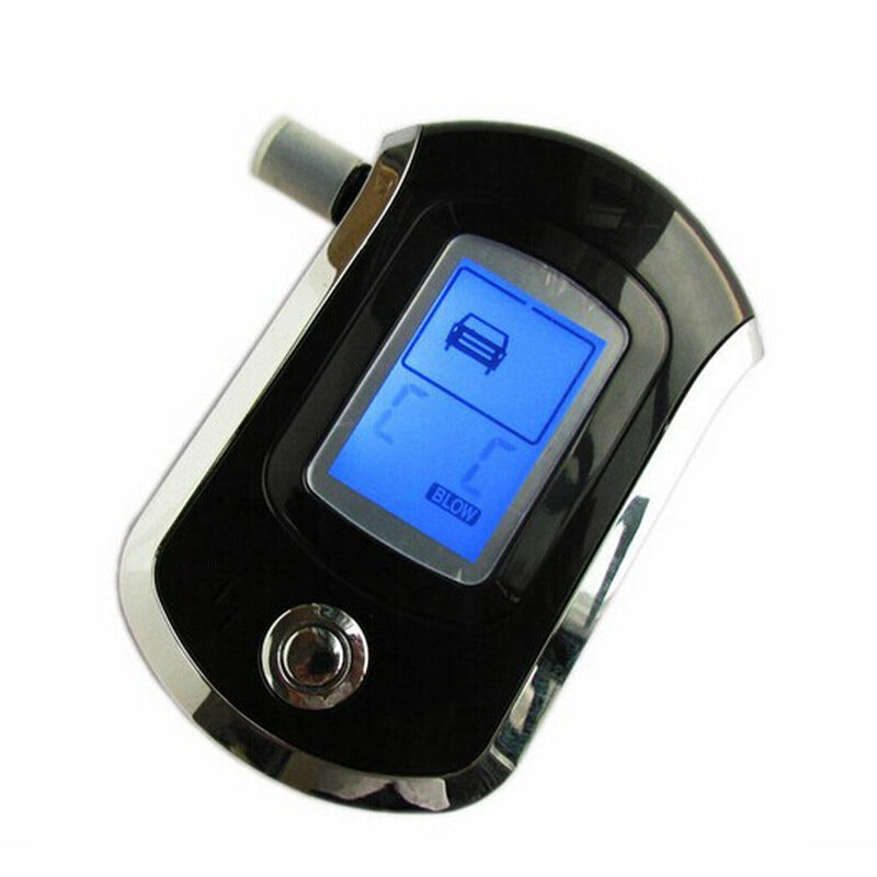 Portátil Alcohol Tester bafômetro, Digital Breath Blow Analyzer, BAC Conteúdo, Profissional, AT6000